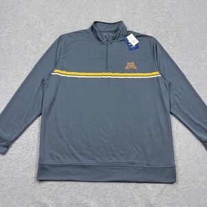 Champion Minnesota Golden Gophers 1/4 Zip Men's XL Gray Stripe Pullover Shirt